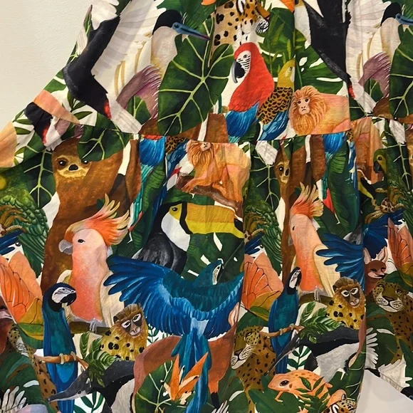 FARM Rio 100% cotton midi dress - Picture 8 of 11